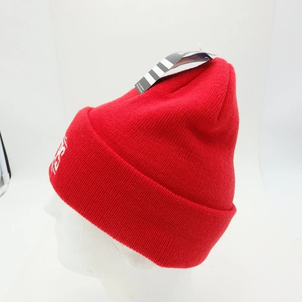 Los Angeles Clippers Beanie Cap Hat Mens Red Adidas Logo NBA NEW NWT